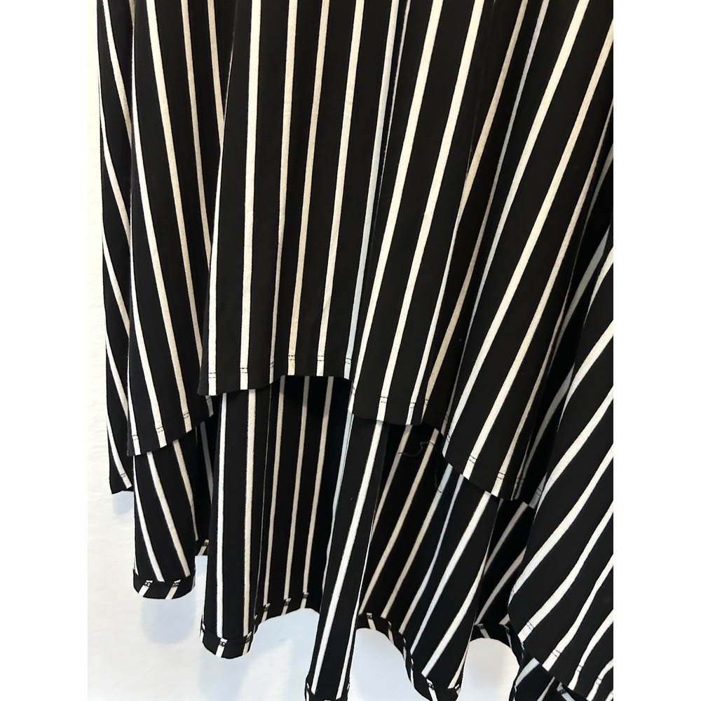 Cato Stretch Shift Dress Womens Size 22/24W Black White Stripe Cap Sleeve NWT - Picture 6 of 12